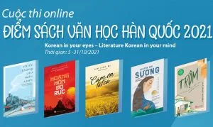 Cuộc thi "Điểm sách văn học Hàn Quốc 2021" trực tuyến