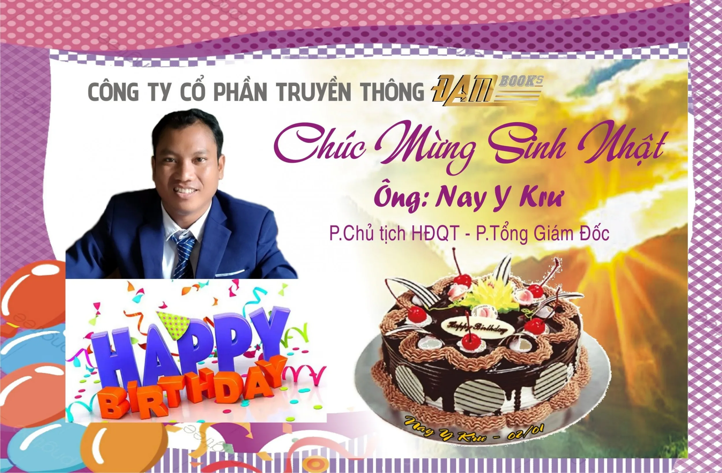 Chúc mừng sinh nhật Phó Chủ tịch Đam Books Media