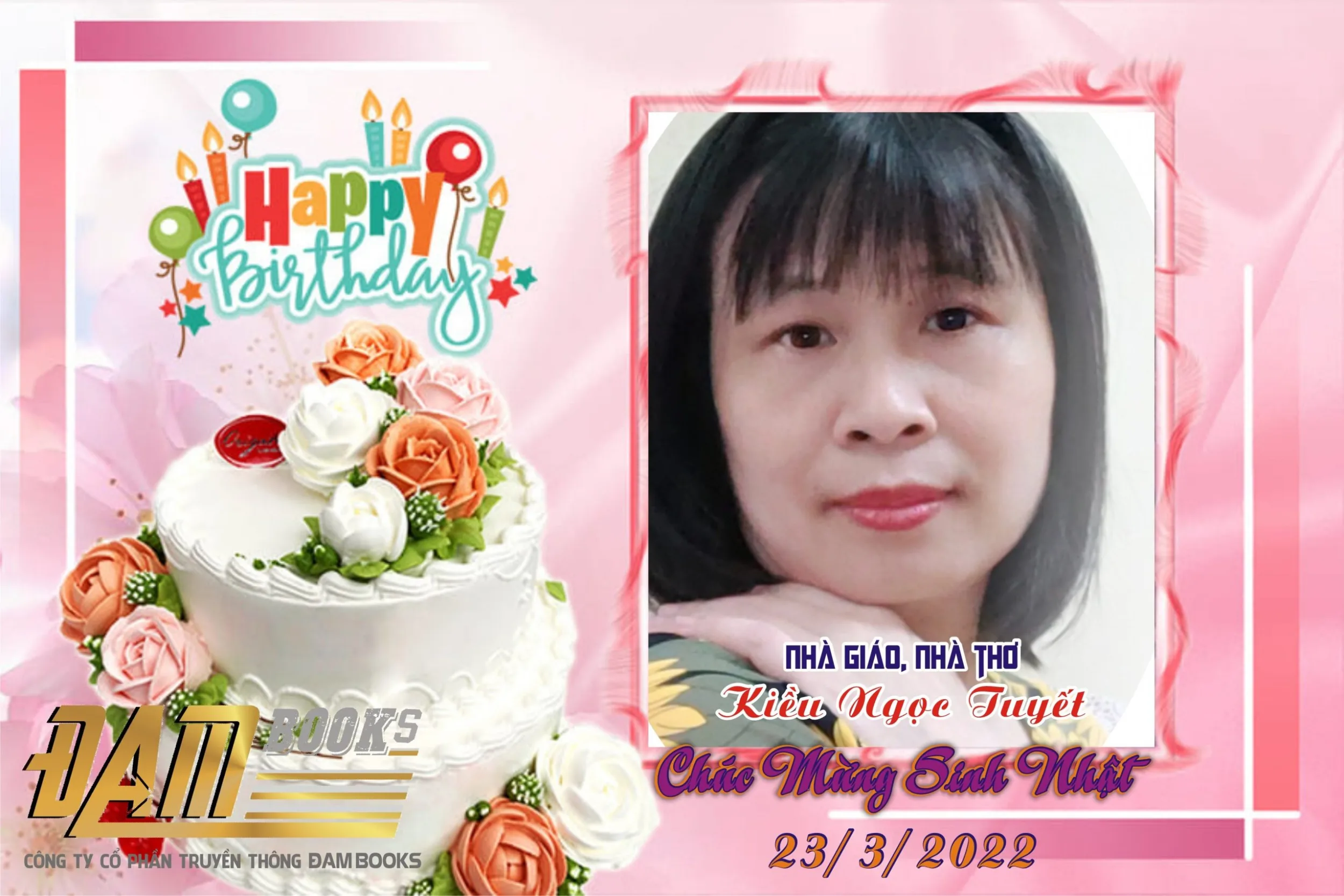 Chúc mừng sinh nhật thi hữu Kiều Ngọc Tuyết (Hà Nội)