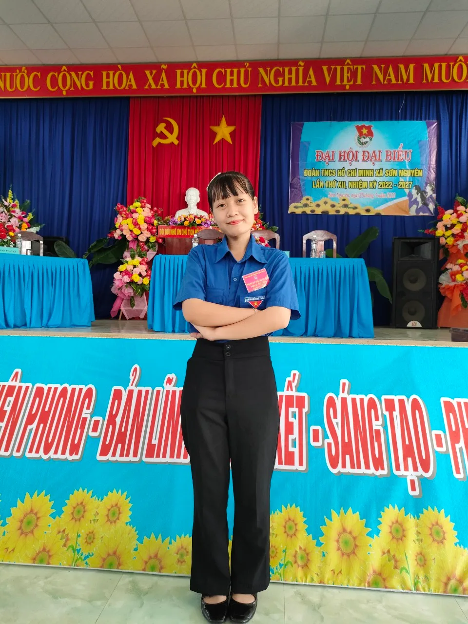 Chúc mừng Ngọc Mai được bầu Ủy viên Ban Chấp hành Đoàn xã Sơn Nguyên