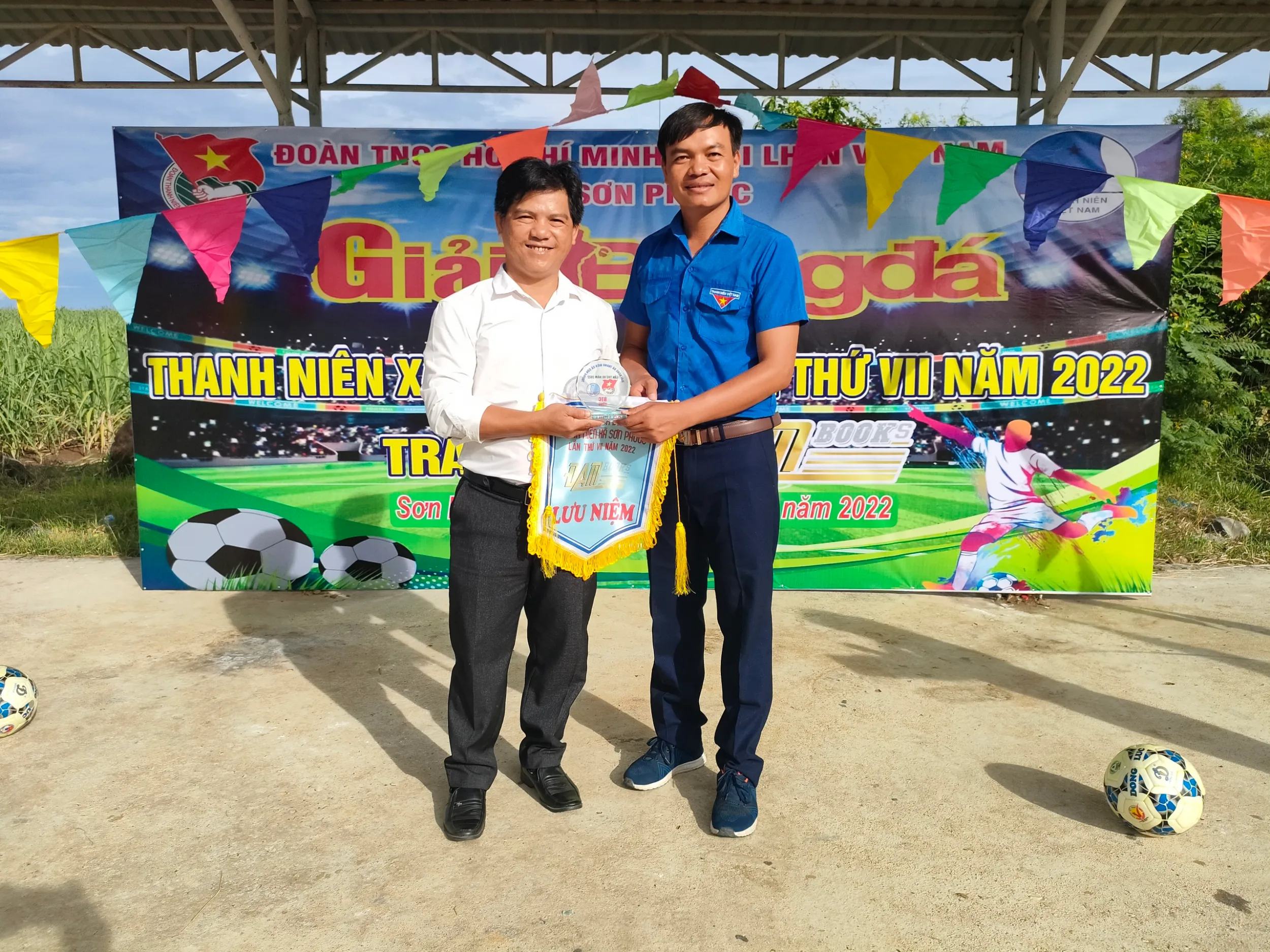 Khai mạc Giải bóng đá nam xã Sơn Phước lần VII – tranh Cúp Đam Books