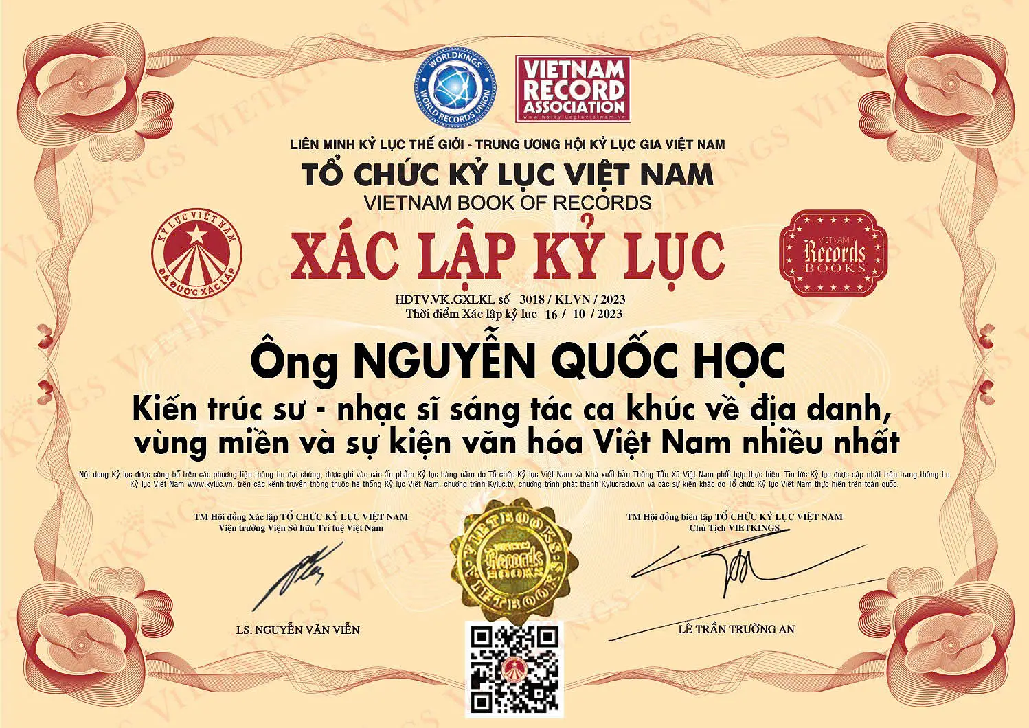 Chân dung trí thức: Kỷ lục gia Châu Á – KTS. Nguyễn Quốc Học (Lâm Đồng)