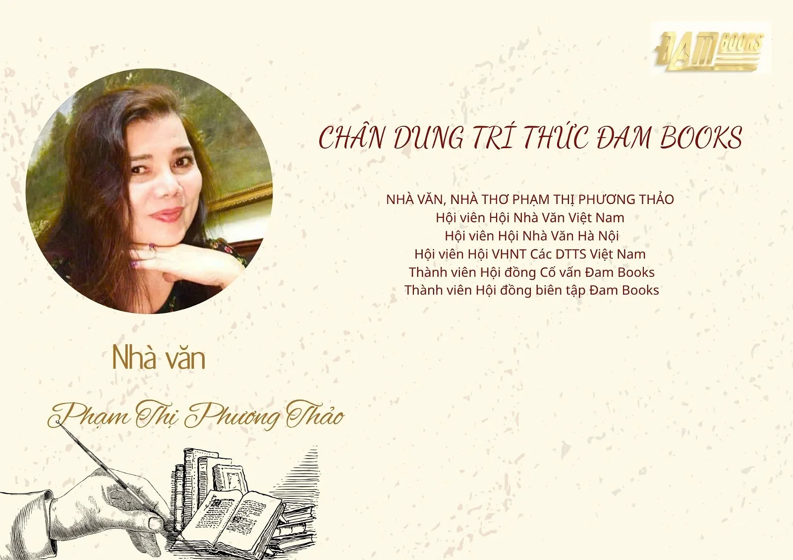 Chân dung trí thức: Nhà văn Phạm Thị Phương Thảo (Hà Nội)