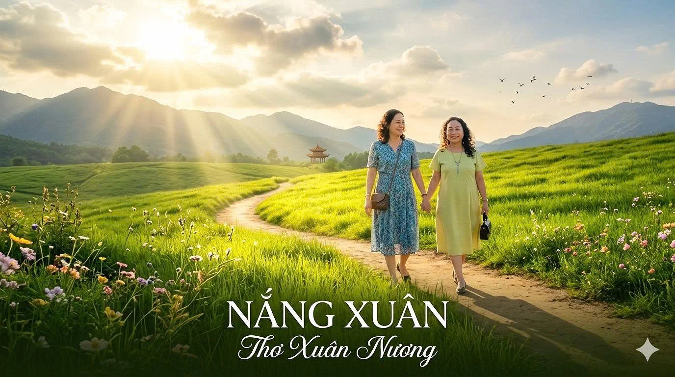 “Nắng xuân” – Bức tranh mùa xuân ngập tràn sức sống