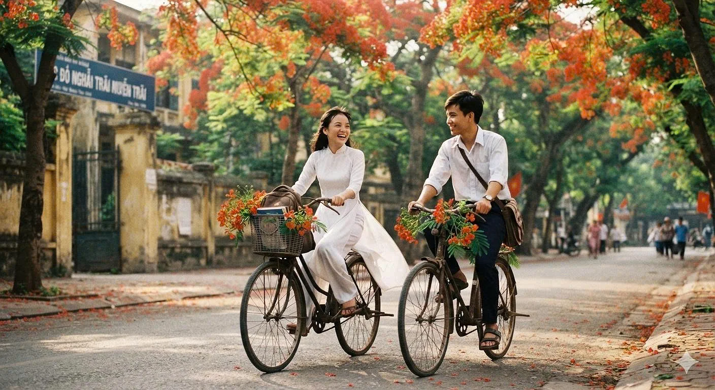 “Nhớ Hạ” – Một cánh phượng rơi giữa miền ký ức