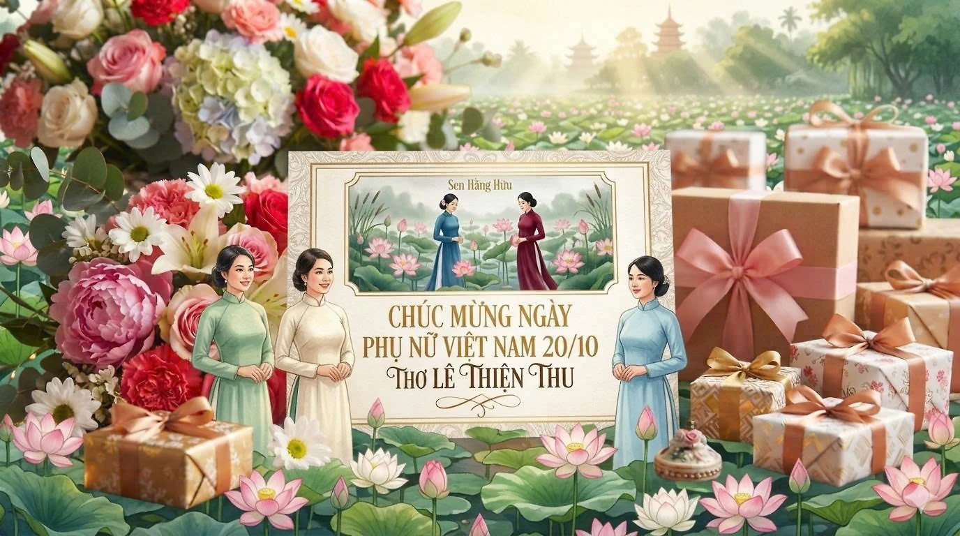 Chúc mừng Ngày Phụ nữ Việt Nam – Thơ Lê Thiện Thu