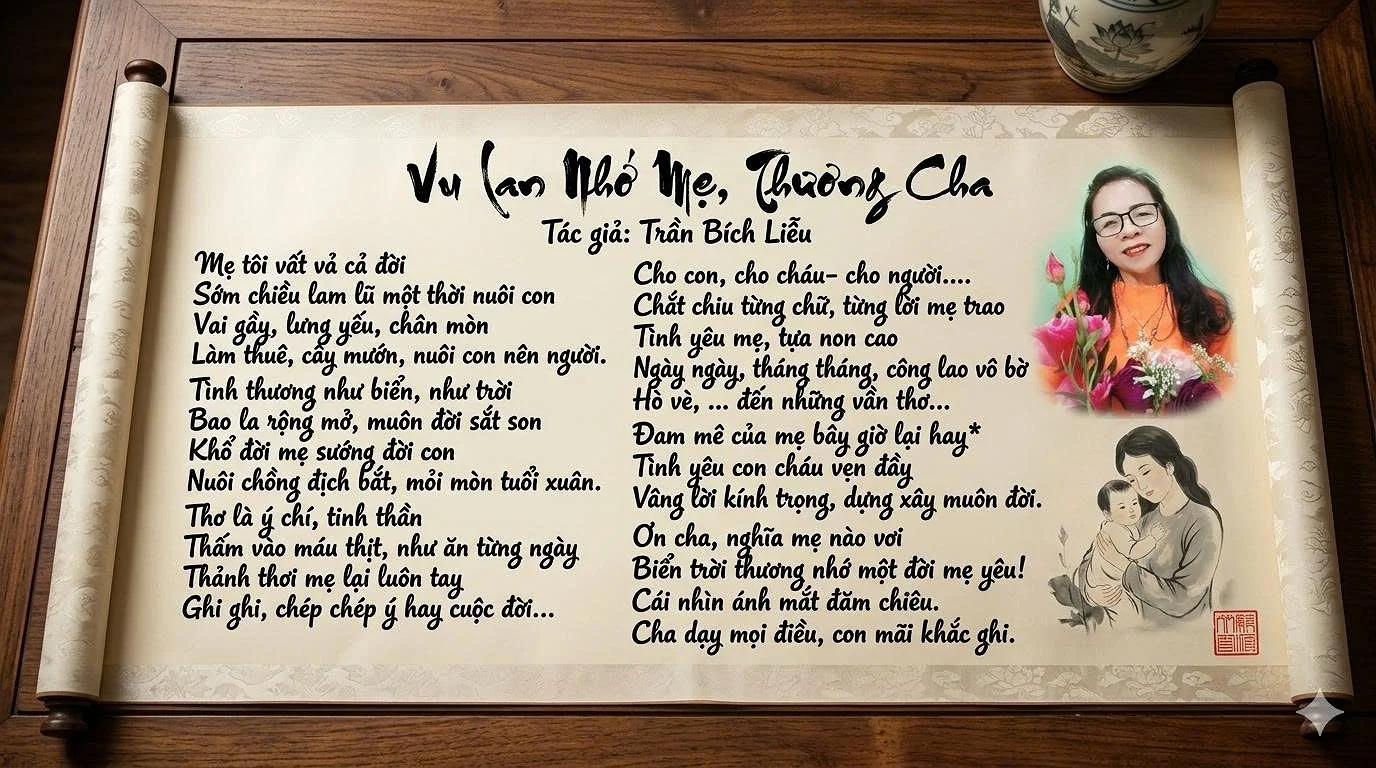 “Vu lan nhớ mẹ, thương cha” – Đánh thức lòng biết ơn
